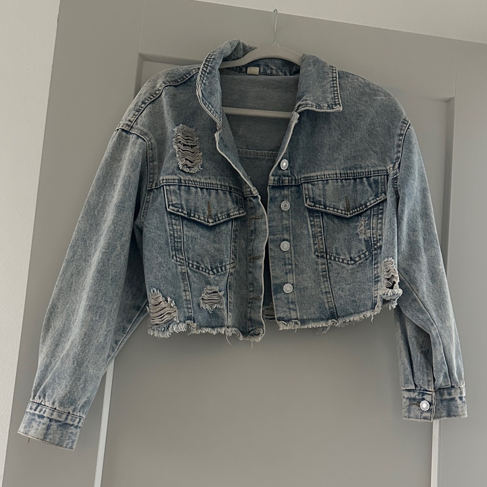 Distressed Denim Jacket